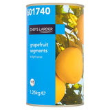 1.25kg Chef's Larder Grapefruit Segments in Light Syrup - Bulk Food Ration Storage