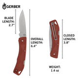 Gerber LST Ultra Folding Lock Knife Drab Red