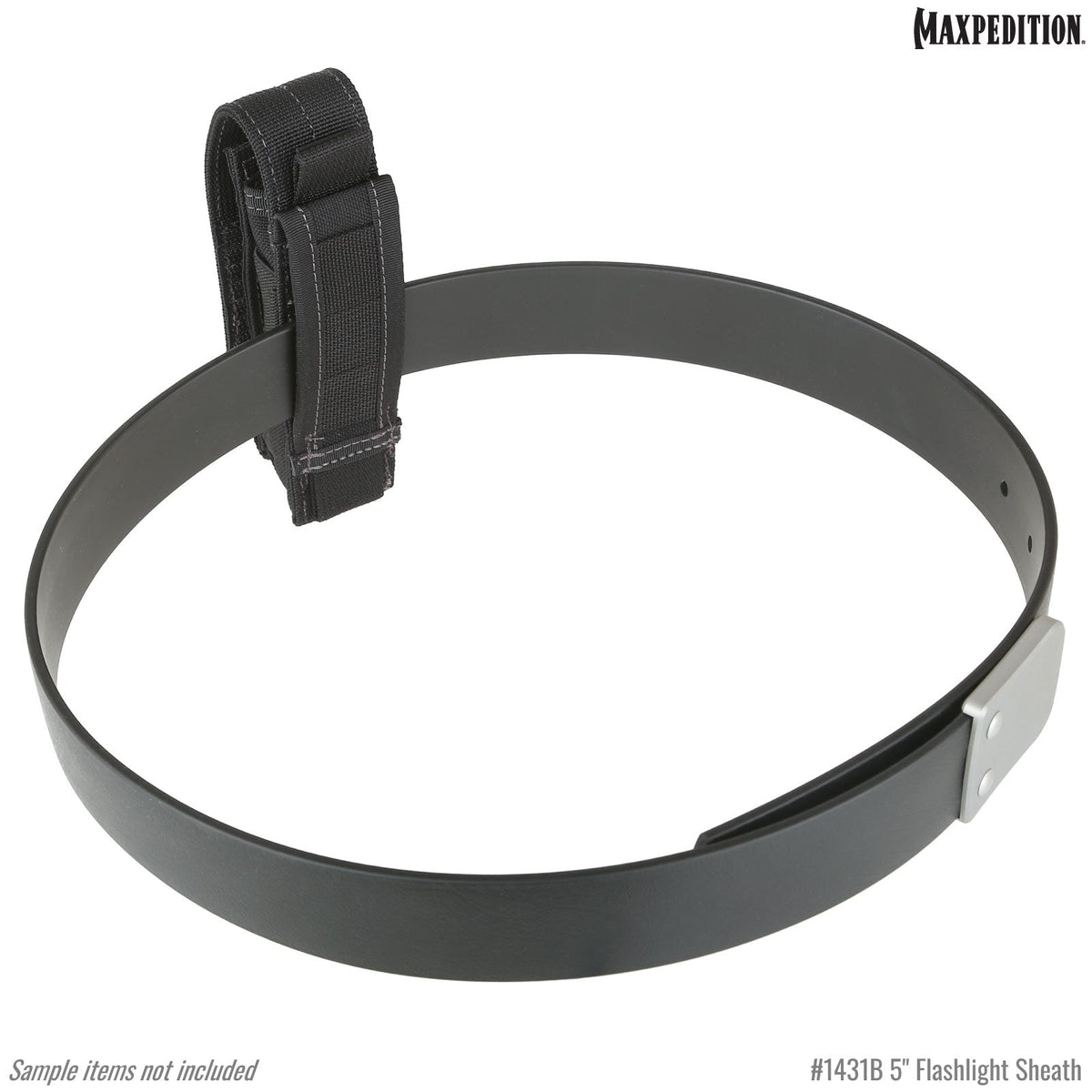 Maxpedition 5" Black Flashlight Sheath
