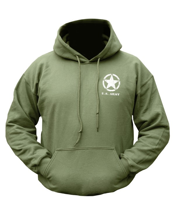 Kombat UK Willys Jeep Hoodie - Olive Green (New Design)