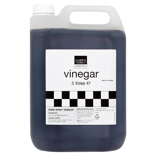 Chef's Essentials Vinegar 5 Litre - Bulk Food Ration Storage