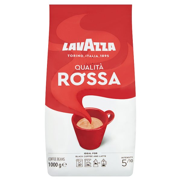1000g Lavazza Crema e Aroma Coffee Beans - Bulk Food Ration Storage