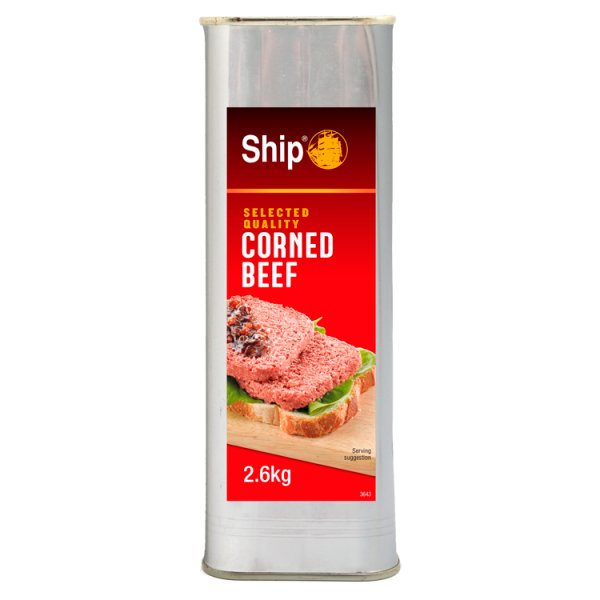 2.6kg Ship Corned Beef - Bulk Food Ration Storage