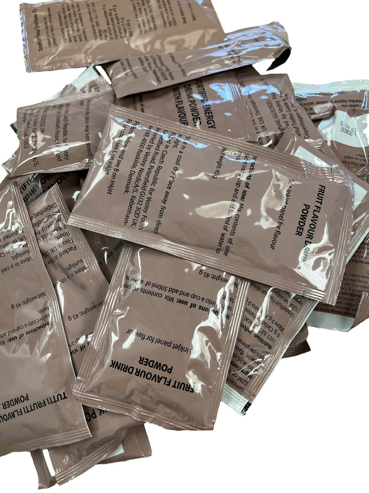 25 x Vestey British Military Isotonic Drink Powder Sachets