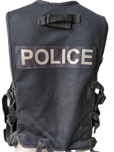 British Police Black Tactical Vest - Style A