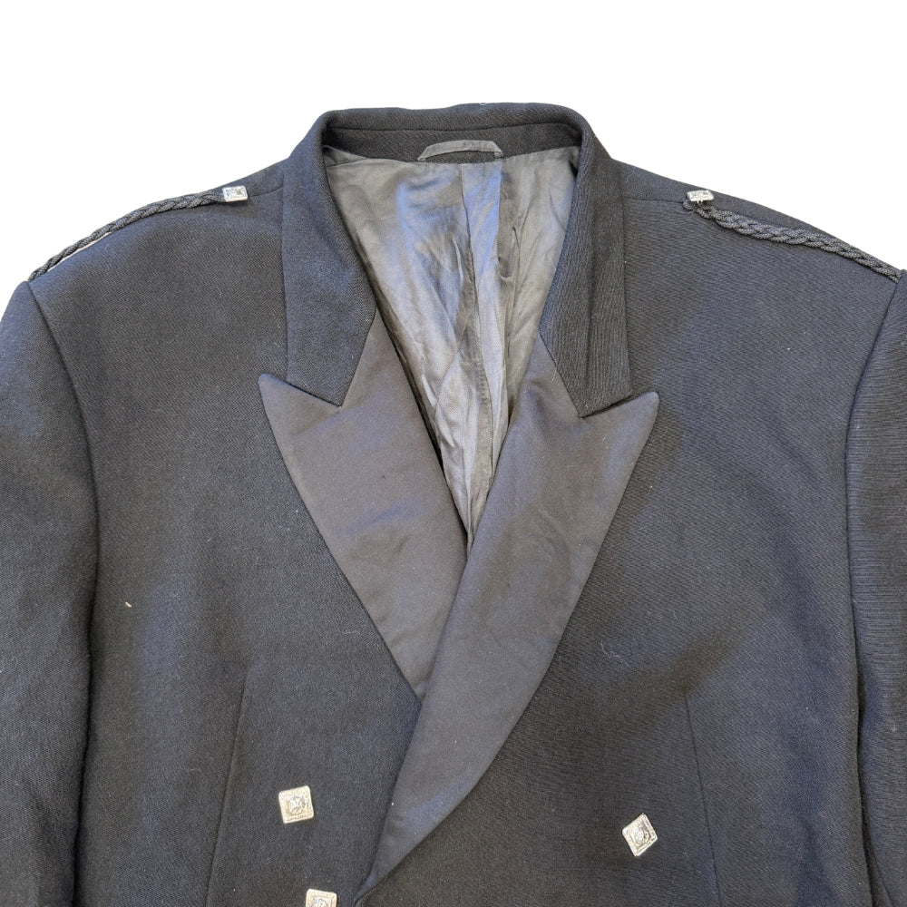 British Military Scottish Prince Charlie Black Kilt Jacket