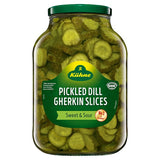 2450g Kühne Sweet & Sour Pickled Dill Gherkin Slices - Bulk Food Ration Storage