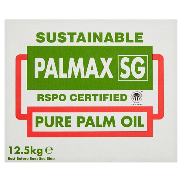 12.5kg Palmax SG Sustainable Pure Palm Oil - Bulk Food Ration Storage