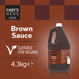 4.3kg Chef's Menu Brown Sauce - Bulk Food Ration Storage