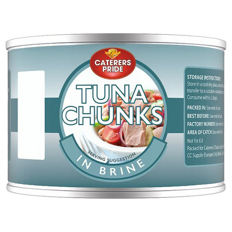 400g Caterers Pride Tuna Chunks in Brine - Bulk Food Ration Storage