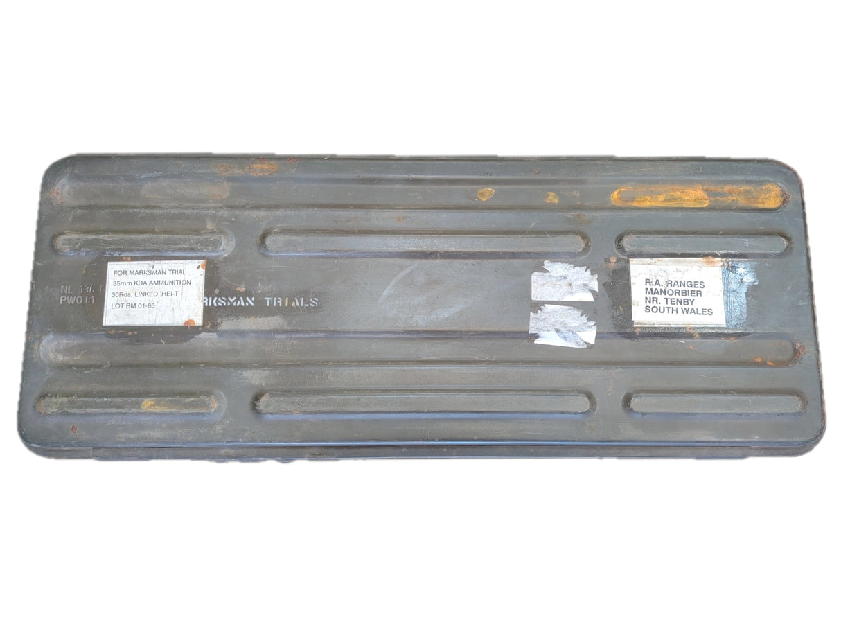 British Military Massive 35mm Ammunition Marksman Trials Ammo Box