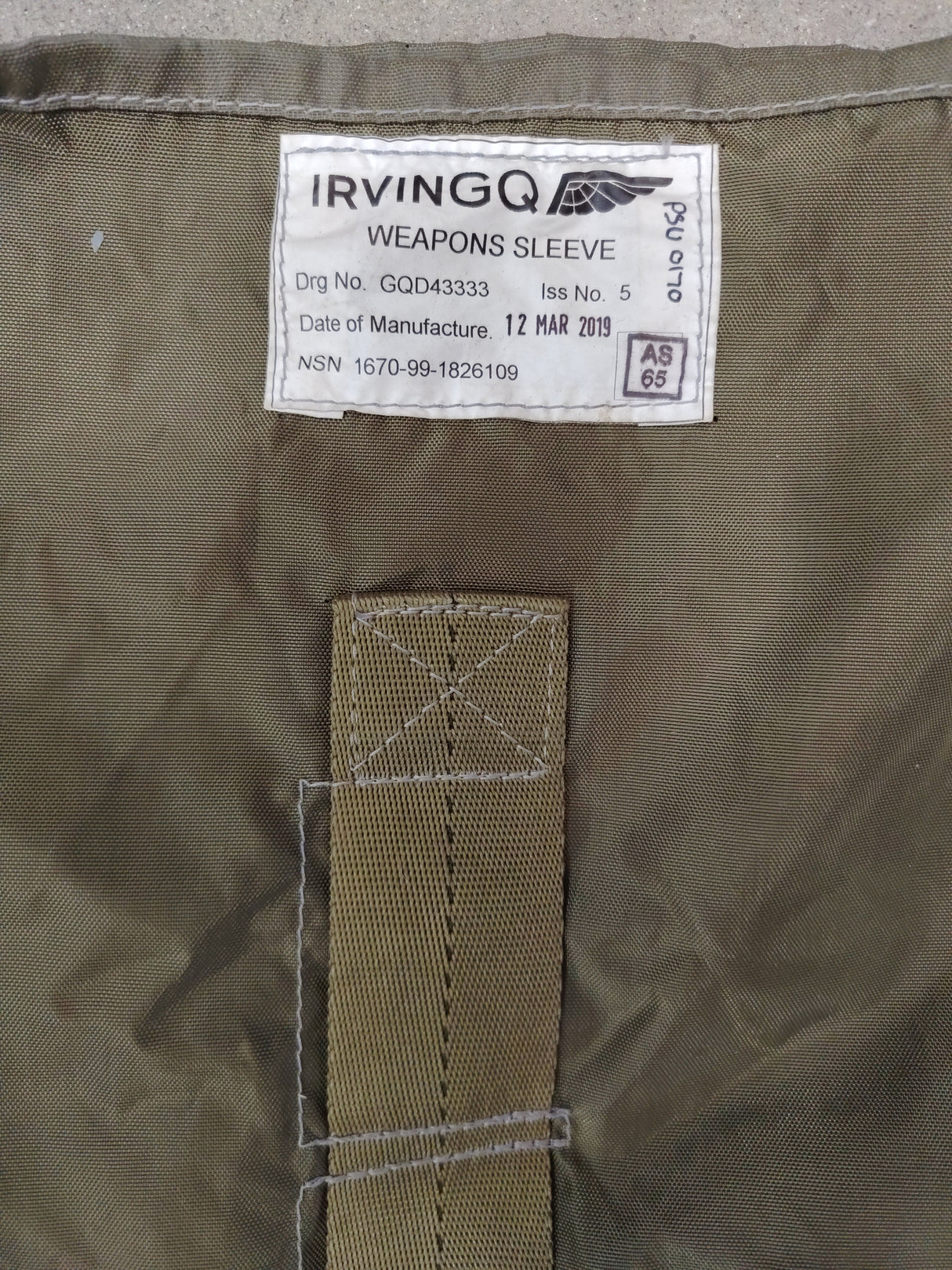 British Military Airborne Weapons Sleeve
