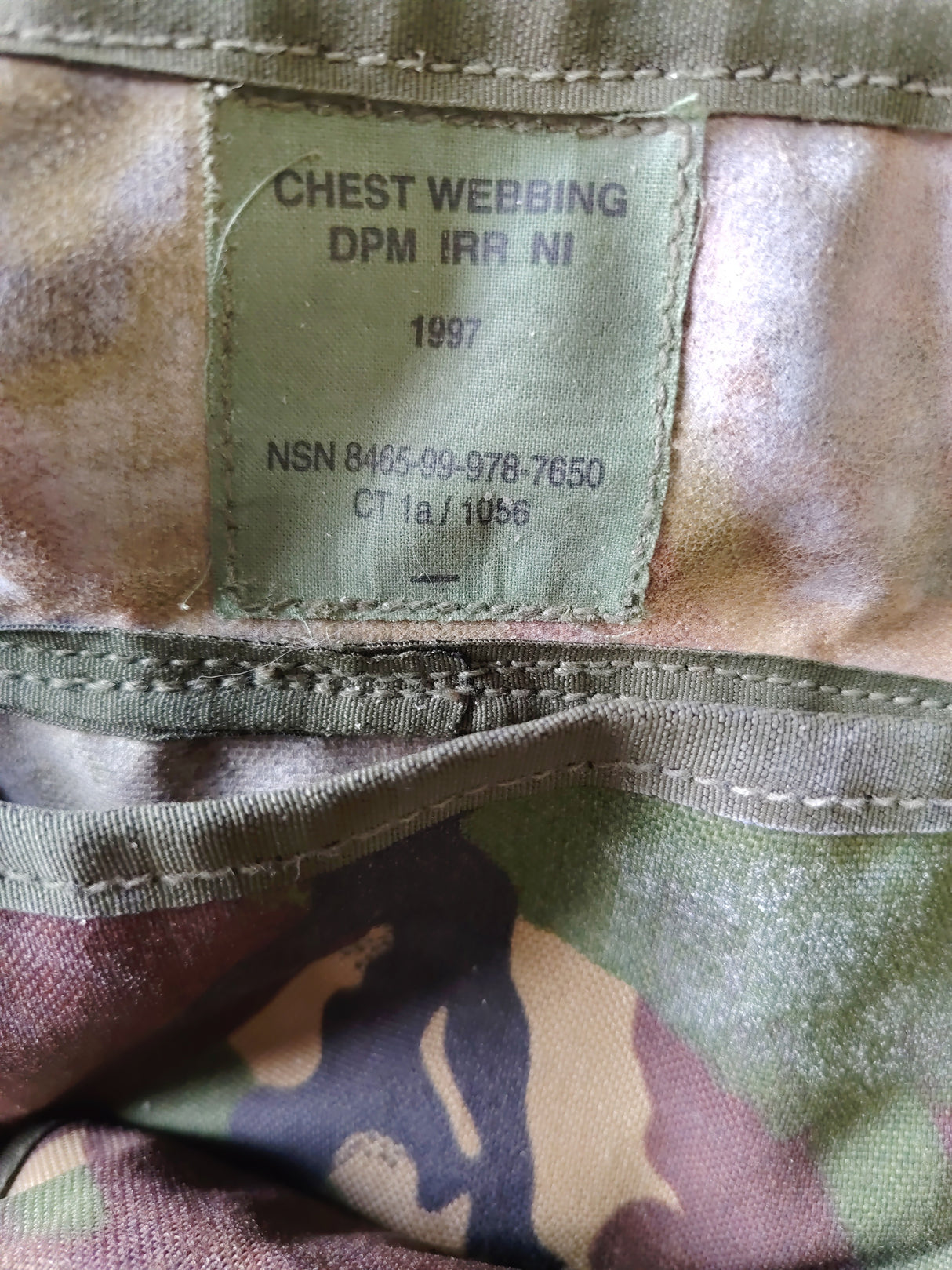 British Army IRR DPM NI Chest Webbing - SAS Issue