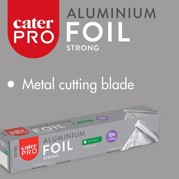 CaterPro Aluminium Foil Strong 300mm x 90m