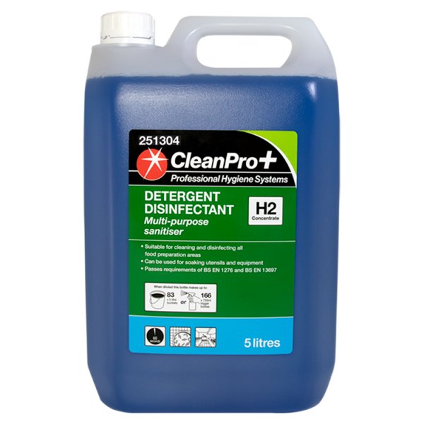 CleanPro+ Detergent Disinfectant H2 Concentrate 5 Litre