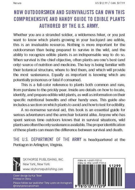 Pocket Guide to Edible Plants Book