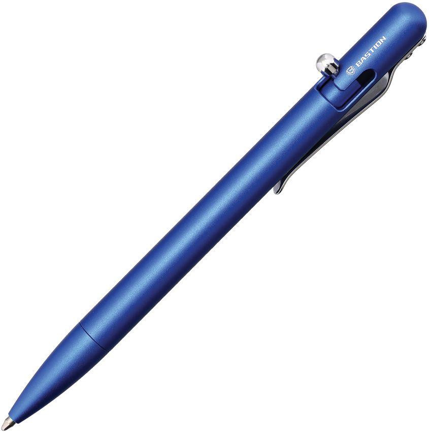 Bastion Slim Bolt Action Pen Blue Al