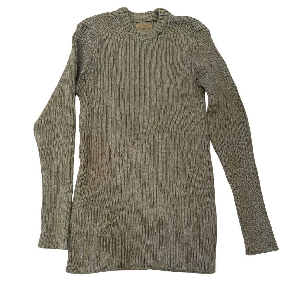 British Military Issue Olive Drab Wool Sweater