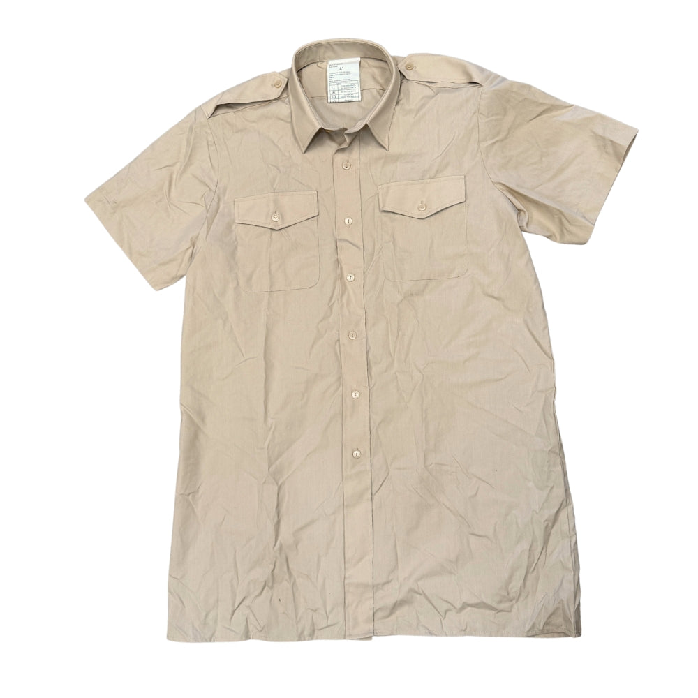 British Military Men's Army All Ranks Short Sleeve Fawn Shirt