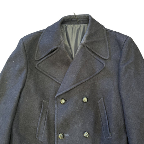 British Military Men's Musto Midnight Blue Pea Coat