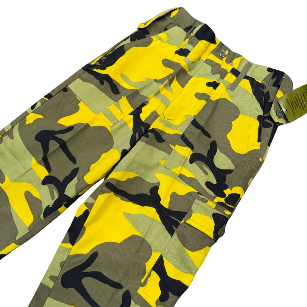 Wynnster Combat Kids Yellow Camouflage Cargo Trousers