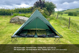 DD Hammocks SuperLight - Pyramid Mesh Tent - Family Size