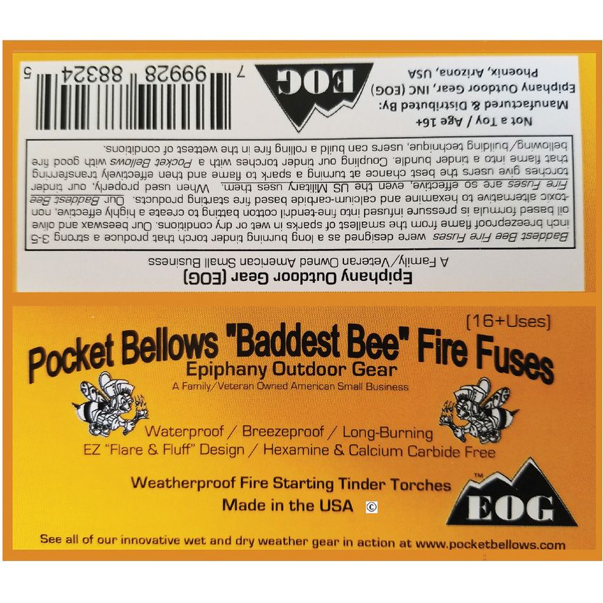 Epiphany Outdoor Gear Baddest Bee Fire Fuses