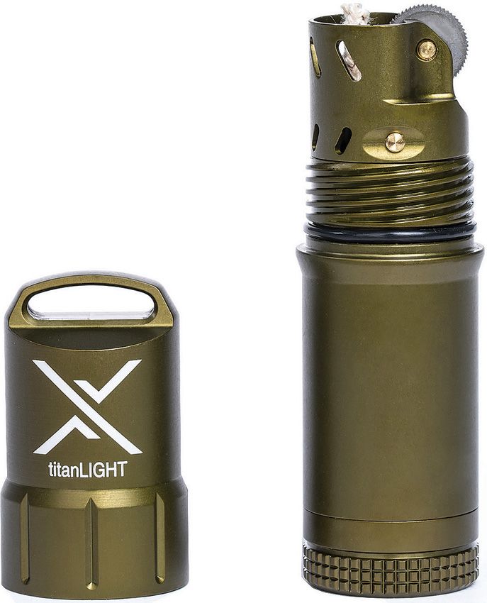 Exotac titanLIGHT OD Green Refillable Lighter