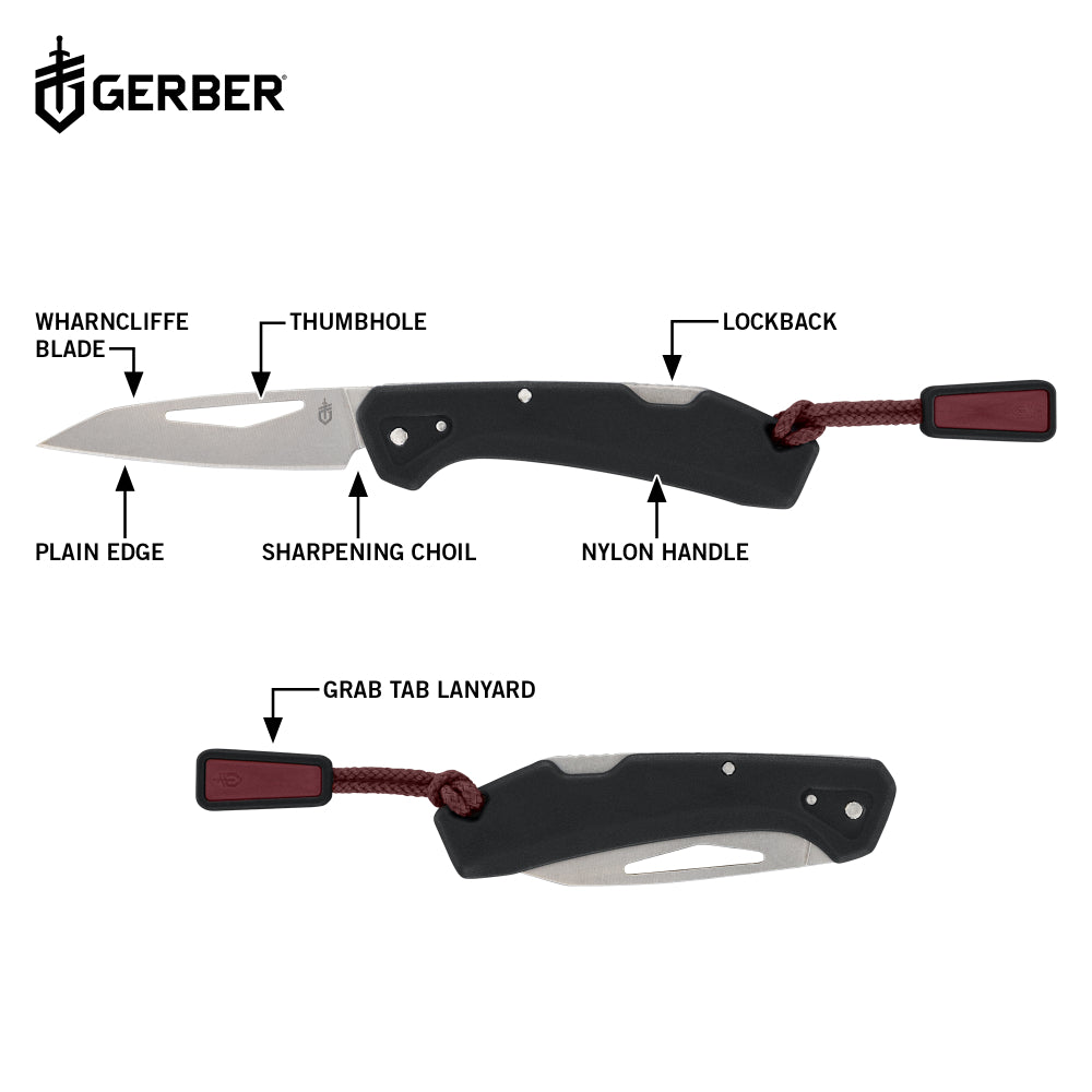 Gerber LST Mini Folding Lock Knife - Black