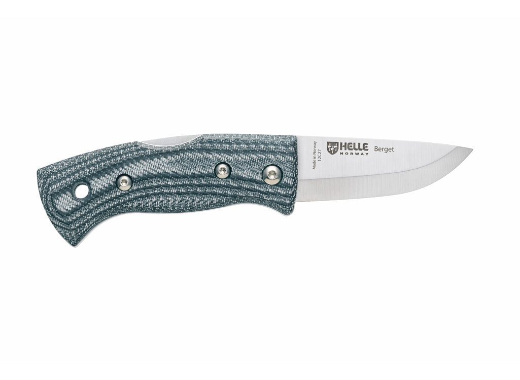 Helle Berget Folding Lock Knife - Beige Canvas
