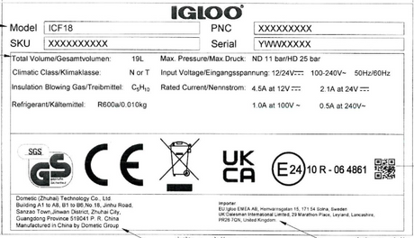 Igloo ICF32 Compressor Cooler Box - Navy Blue