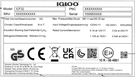 Igloo ICF40 Compressor Cooler Box - Navy Blue