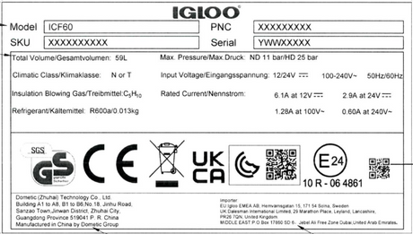 Igloo ICF80 Dual Zone Compressor Cooler Box - Navy Blue