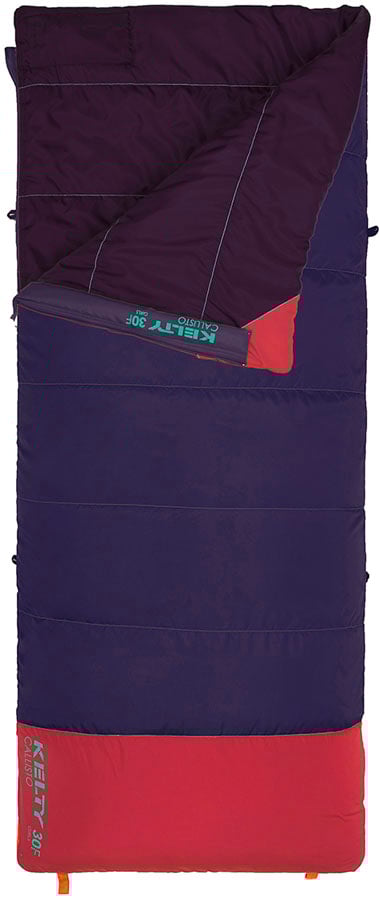 Kelty Callisto Kids 30 Deg Short RH Sleeping Bag - Italian Plum