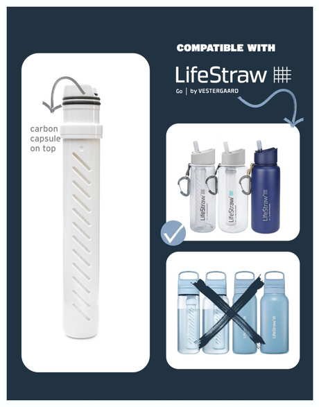 LifeStraw Replacement GO Two Stage PUSH Fit Membrane Filter