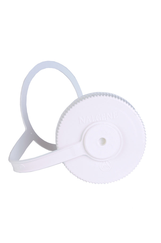 Nalgene 63mm Wide Mouth Loop Top Cap - White