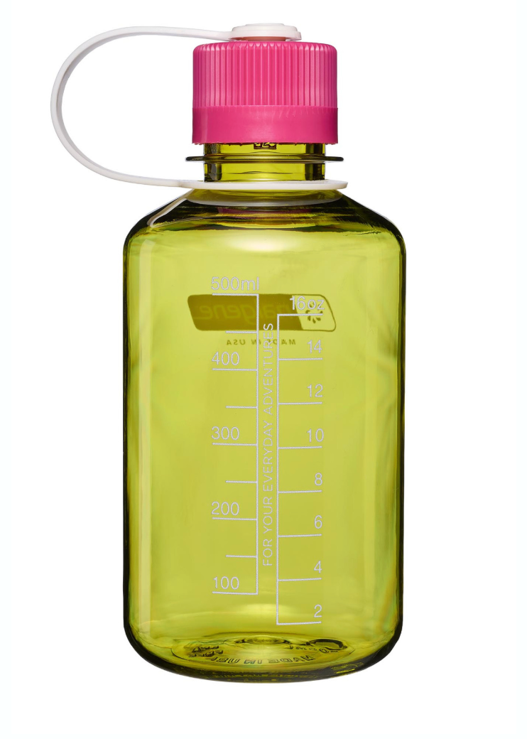 Nalgene 16oz / 0.5L Tritan Sustain Narrow Mouth Bottle Endive - Fuchsia Purple Cap