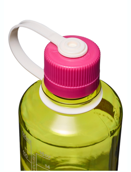 Nalgene 16oz / 0.5L Tritan Sustain Narrow Mouth Bottle Endive - Fuchsia Purple Cap