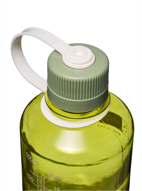 Nalgene 16oz / 0.5L Tritan Sustain Narrow Mouth Bottle Endive - Oil Green Cap