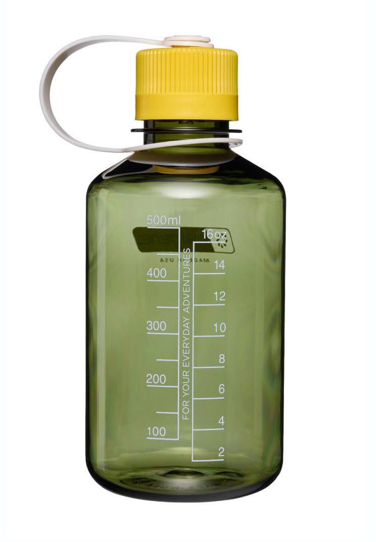 Nalgene 16oz / 0.5L Tritan Sustain Narrow Mouth Bottle Oil Green - Freesia Cap