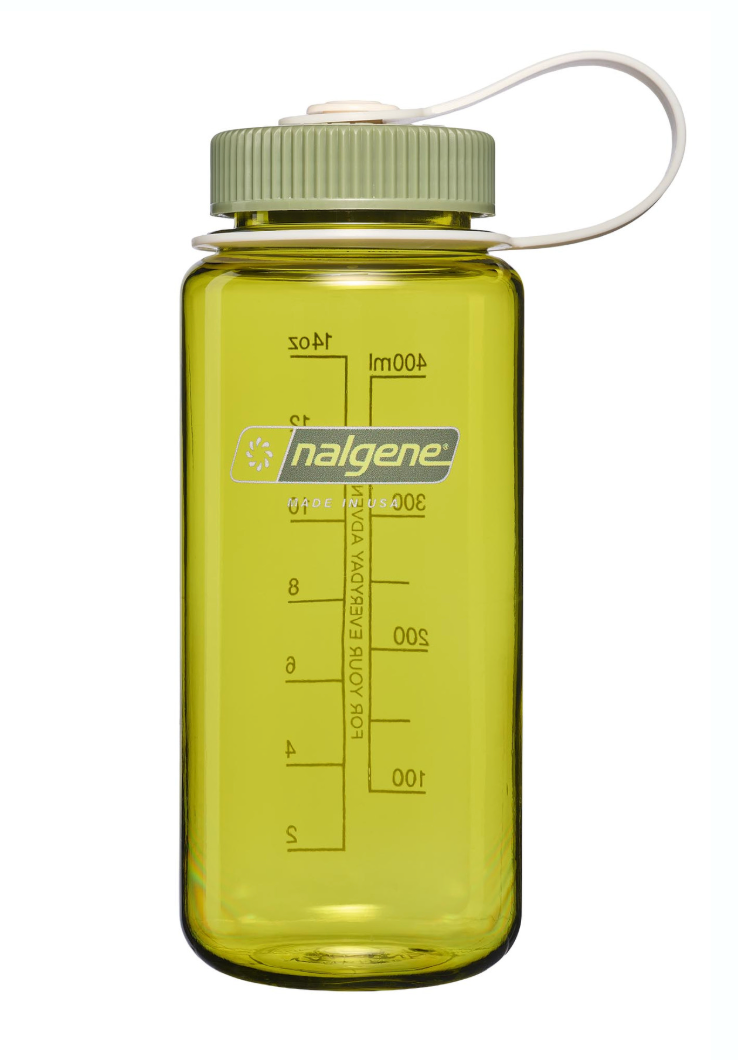 Nalgene 16oz / 0.5L Tritan Sustain Wide Mouth Bottle Endive - Oil Green Cap