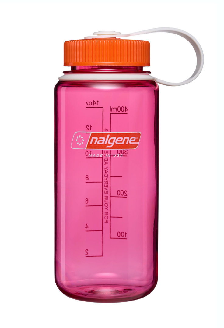 Nalgene 16oz / 0.5L Tritan Sustain Wide Mouth Bottle Fuschia Purple - Flame Cap