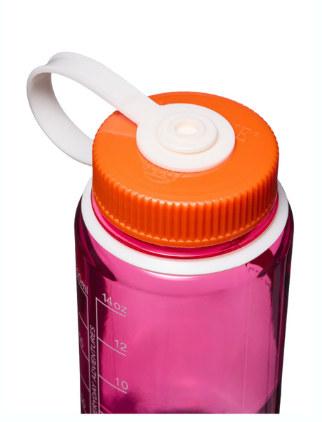 Nalgene 16oz / 0.5L Tritan Sustain Wide Mouth Bottle Fuschia Purple - Flame Cap
