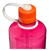 Nalgene 32oz / 1L Tritan Sustain Narrow Mouth Bottle Fuschia Purple - Flame Cap