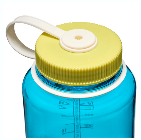 Nalgene 32oz / 1L Tritan Sustain Wide Mouth Bottle Blue Atoll - Endive Cap