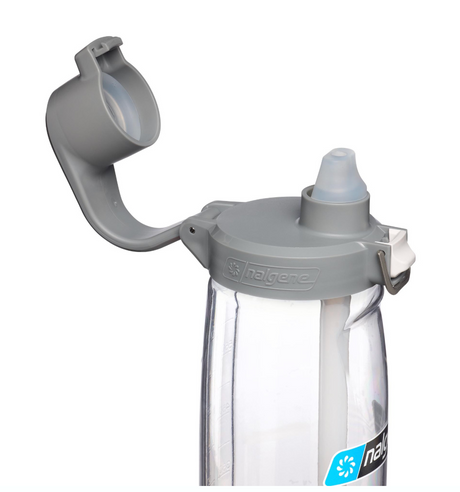 Nalgene Straw Bottle 700Ml Clear - Gray Cap