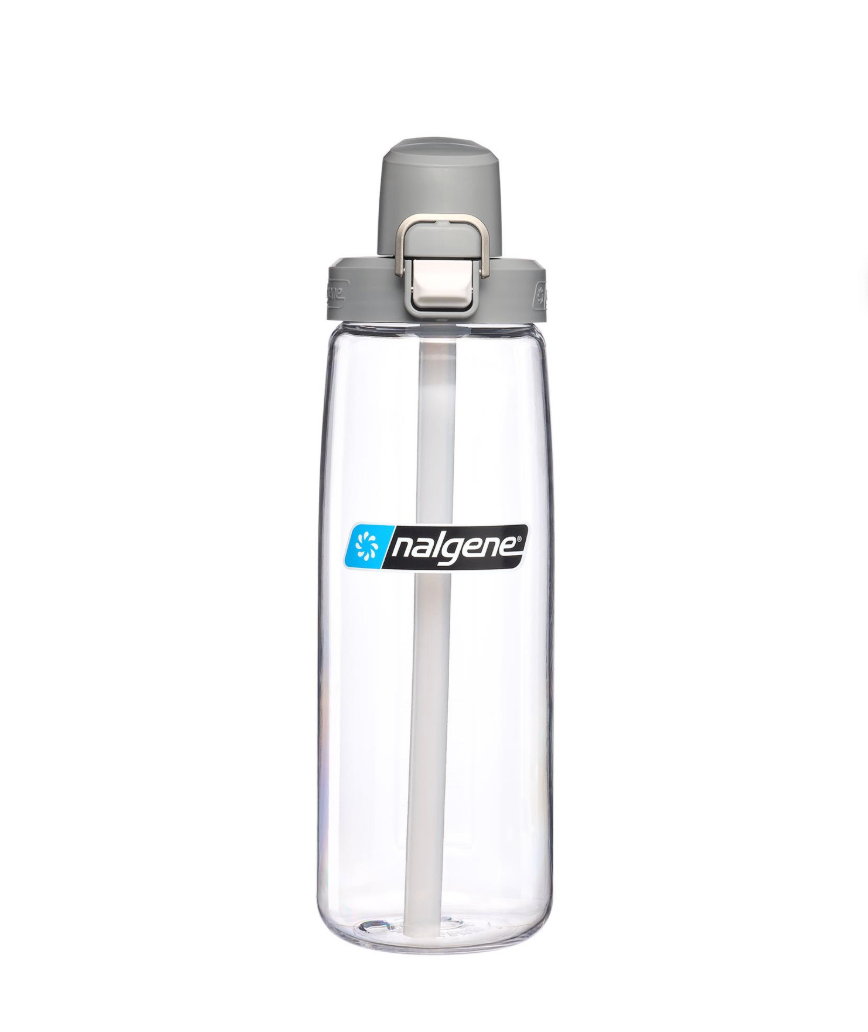 Nalgene Straw Bottle 700Ml Clear - Gray Cap