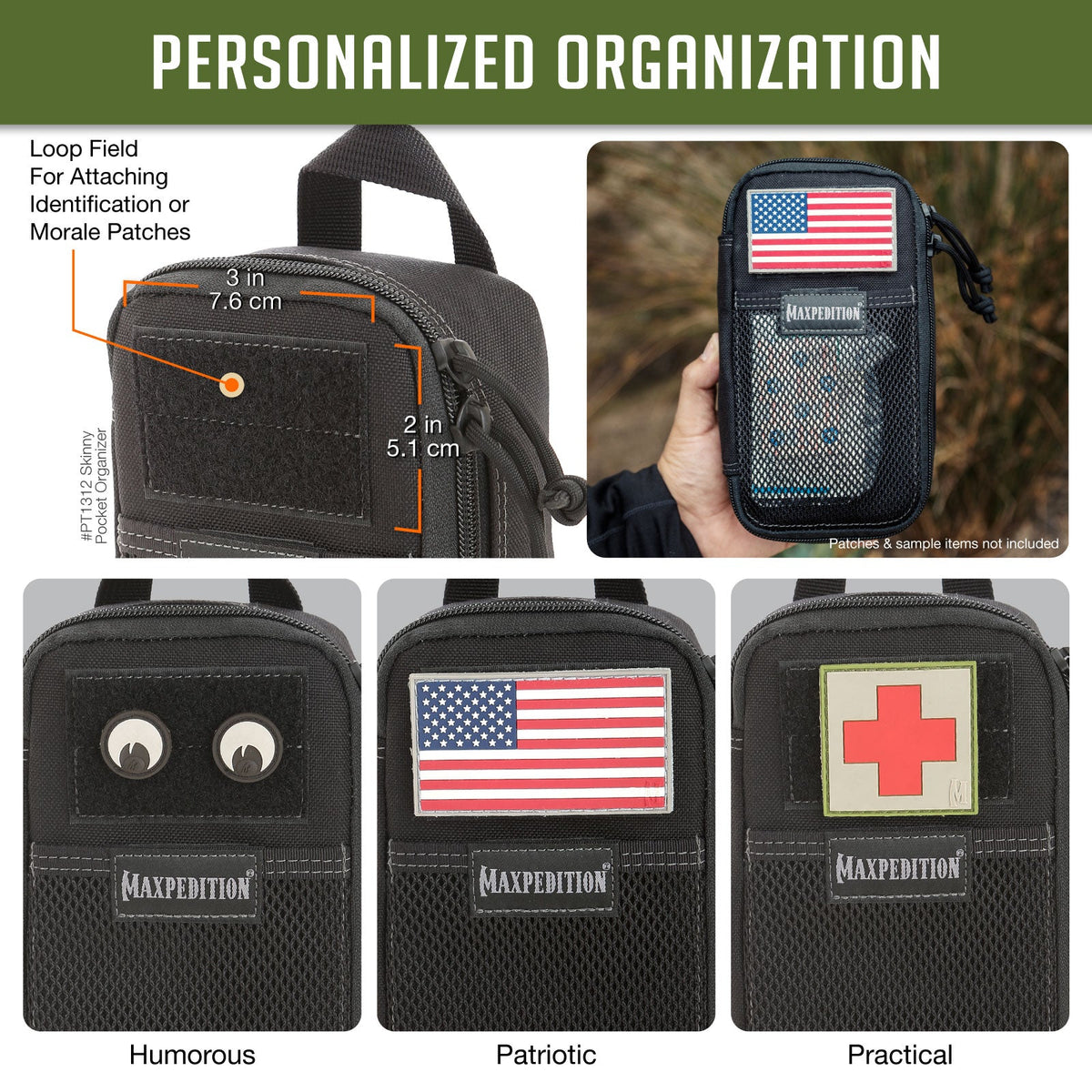 Maxpedition SKINNY Foliage Green Pocket Organiser