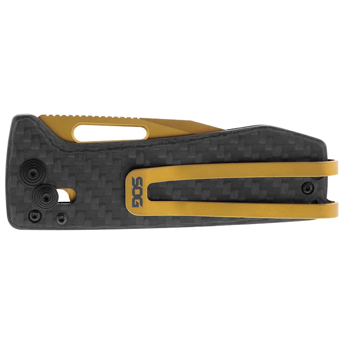 SOG Ultra XR Carbon Gold Folding Knife