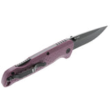 SOG Adventurer LB Black Folding Knife Dusk Purple